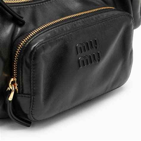 miu miu nappa leather pocket bag|Miu Miu Pocket Leather Shoulder Bag .